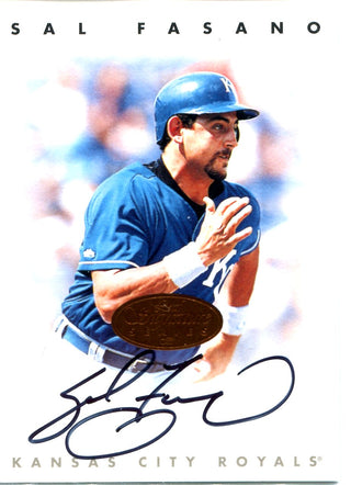 Sal Fasano 1996 Leaf Signature Series Autographed Card