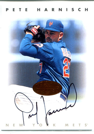 Pete Harnisch 1996 Leaf Signature Series Autographed Card