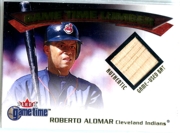 Roberto Alomar 2001 Fleer Game-Used Bat Card