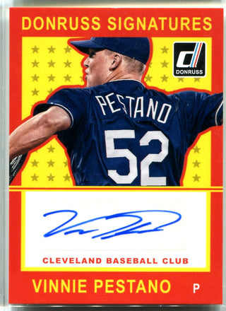 Vinnie Pestano 2014 Donruss Signatures Autographed Card