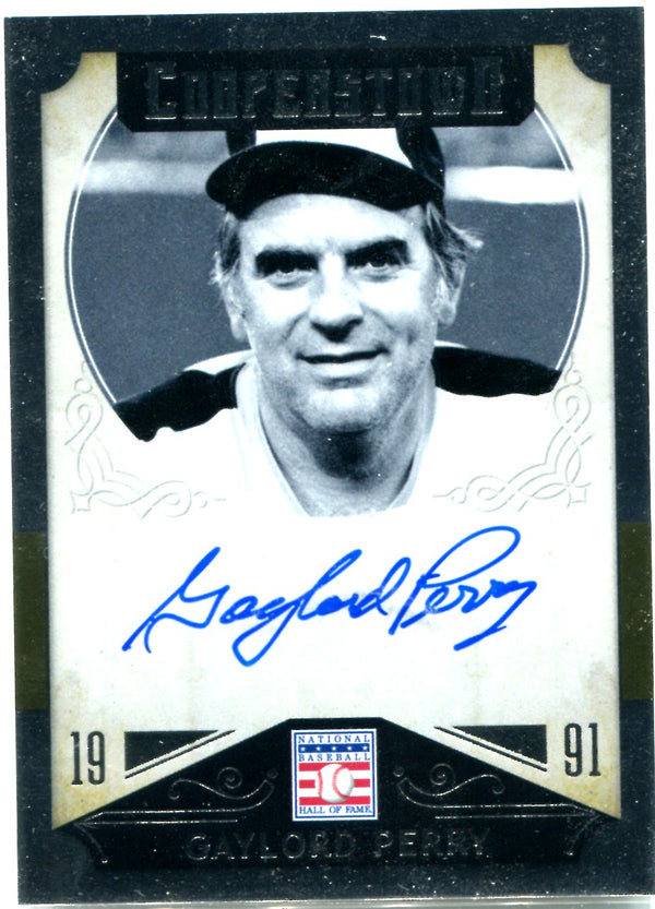 Gaylord Perry 2015 Panini Cooperstown Autographed Card