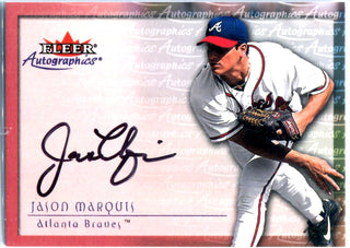 Jason Marquis 2000 Fleer Autographed Card