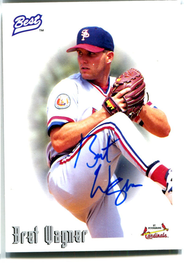 Bret Wagner 1996 Best Autographed Card