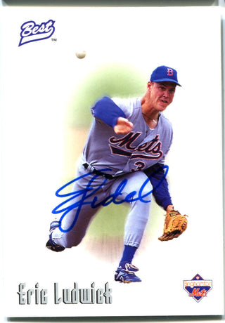 Eric Ludwick 1996 Best Autographed Card