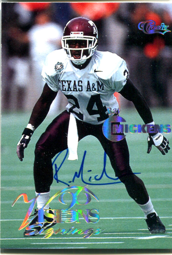 Ray Mickens 1996 Classic Visions Autographed Card