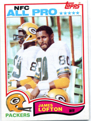 James Lofton 1982 Topps Unsigned Card
