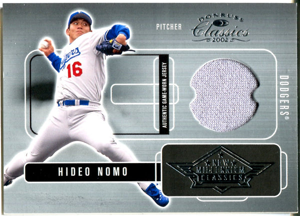 Hideo Nomo 2002 Donruss Game-Worn Jersey Card #56/100