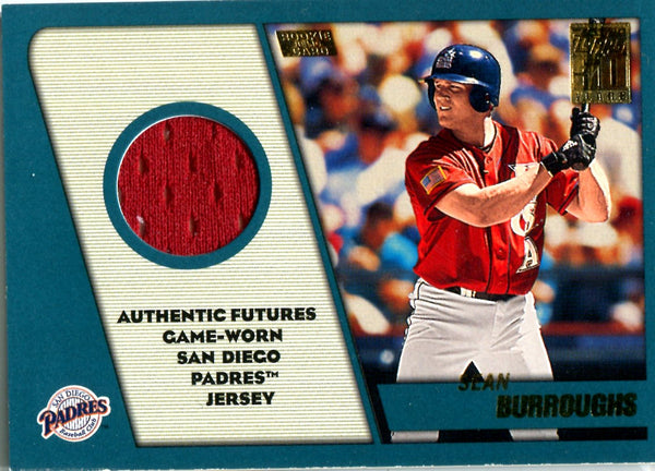 Sean Burroughs 2001 Topps Game-Worn Jersey Rookie Card