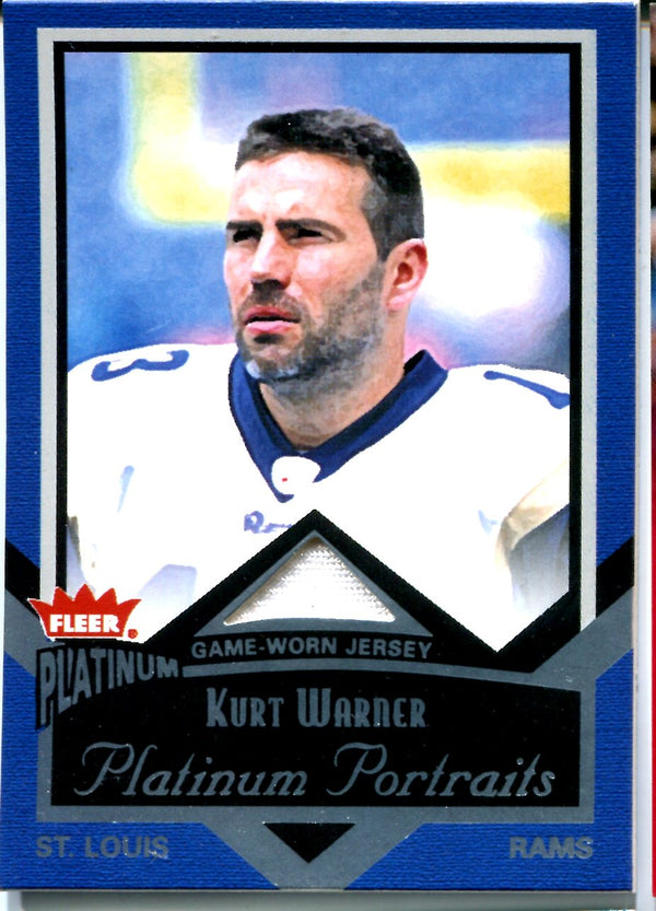 Kurt Warner 2002 Fleer Game-Worn Jersey Card