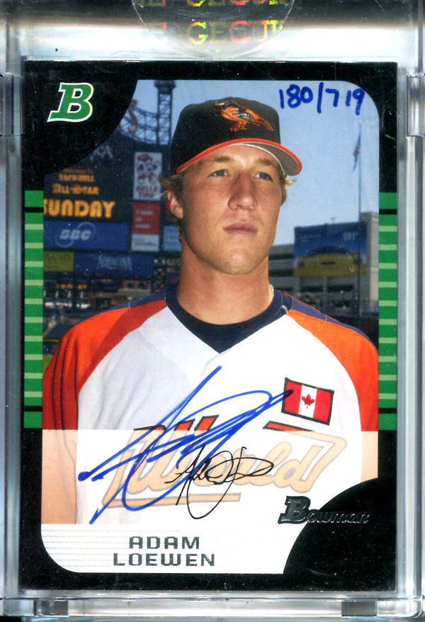 Adam Loewen 2005 Bowman Autographed Card #180/719