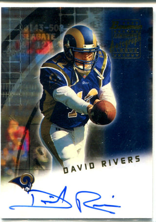 David Rivers 2001 Bowman Autographed Card