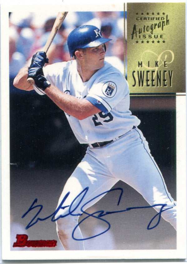 Mike Sweeney 1997 Topps Autographed Card