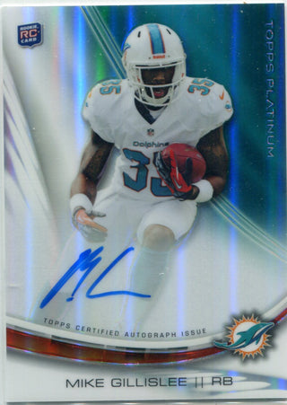 Mike Gillislee 2013 Topps Platinum Autographed Rookie Card