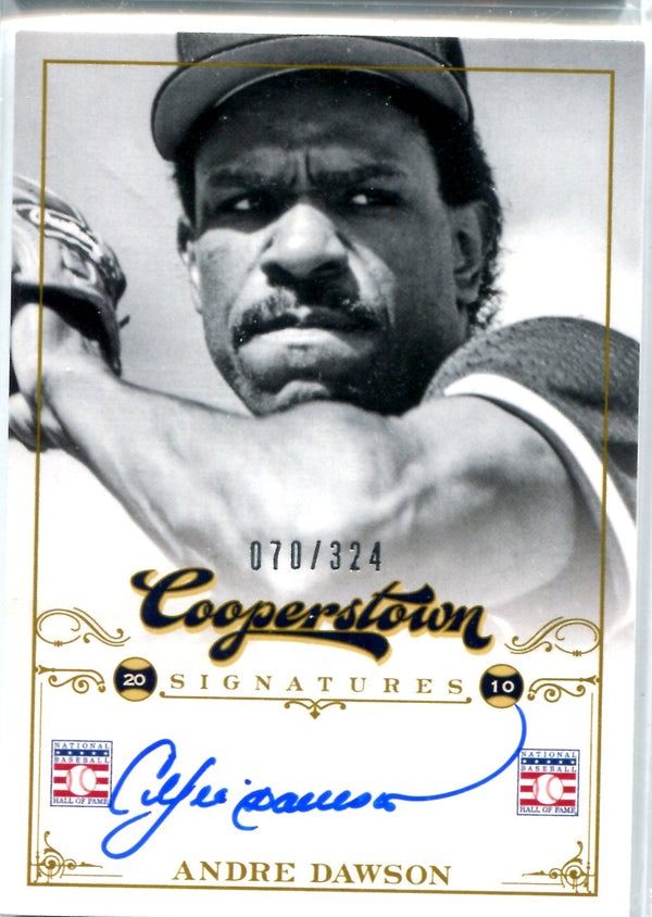 Andre Dawson 2012 Panini Cooperstown Autographed Card #70/324