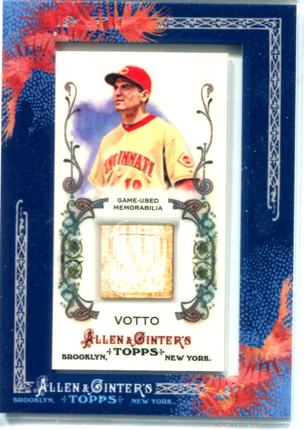 Joey Votto 2011 Topps Allen & Ginter's Game-Used Bat Card