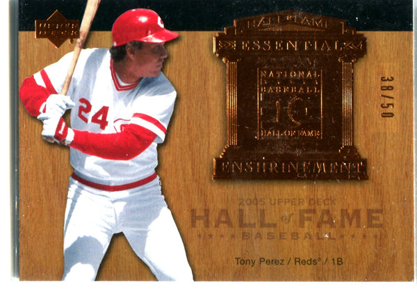 Tony Perez 2005 Upper Deck Essential Enshrinement Card #38/50