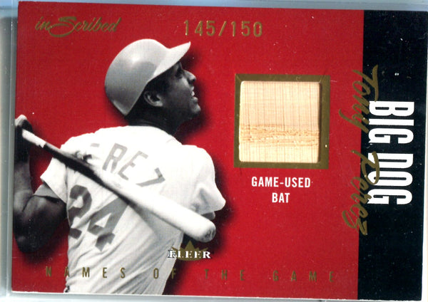 Tony Perez 2004 Fleer Game-Used Big Dog Bat Card #145/150