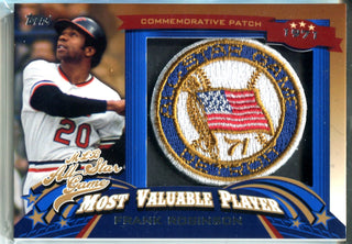 Frank Robinson 2013 Topps Commemorative Patch Card