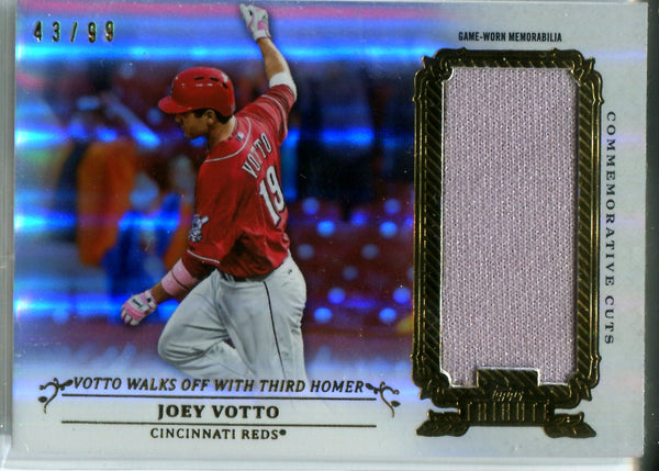 Joey Votto 2013 Topps Tribute Patch Card #43/99