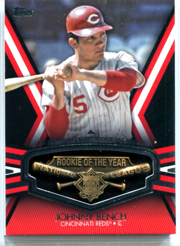 Johnny Bench 2013 Topps Commemorative Pin Card