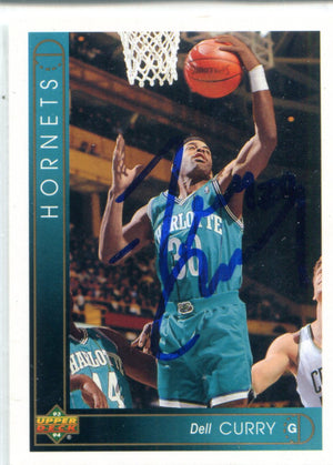Dell Curry 1993 Upper Deck Autographed Card