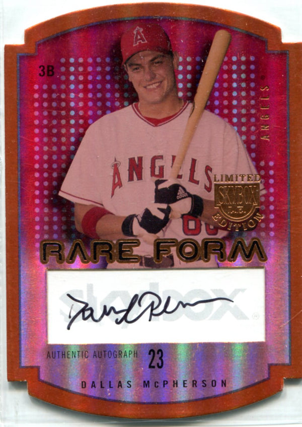 Dallas McPherson 2004 Fleer Skybox Rare Form Autographed Card #68/99