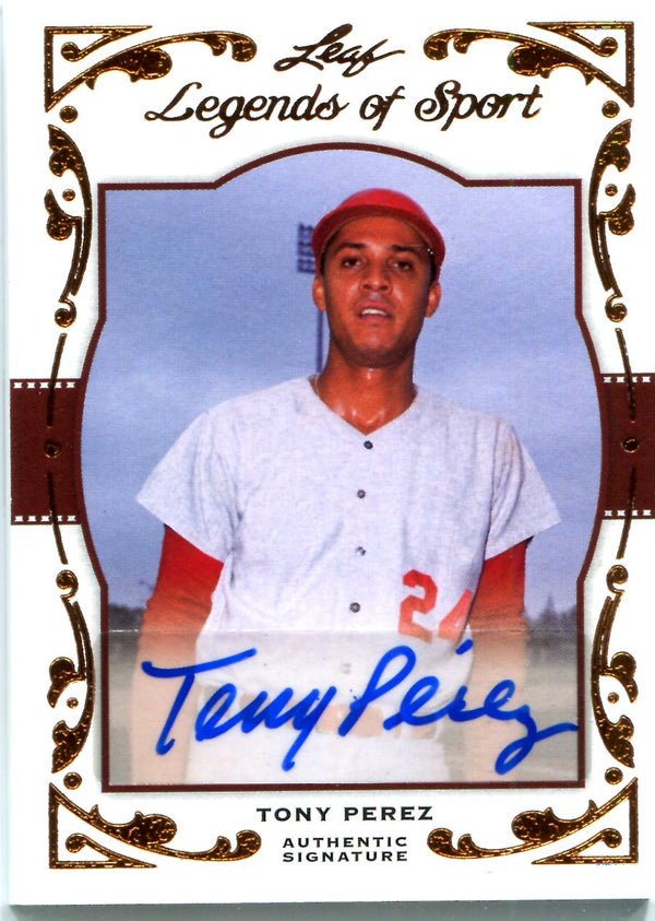 Tony Perez 2011 Leaf Legends Of Sport Autographed Card #18/26