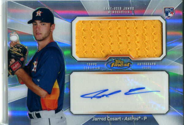 Jarred Cosart 2013 Topps Finest Game-Used Memorabilia/Autographed Rookie Card