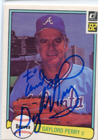 Gaylord Perry 1982 Donruss Autographed Card