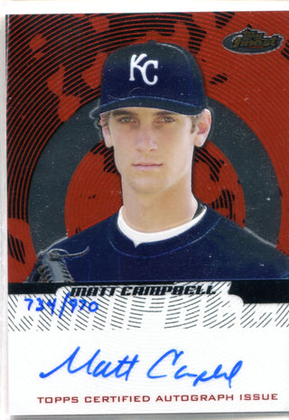 Matt Campbell 2005 Topps Finest Autographed Card #734/970