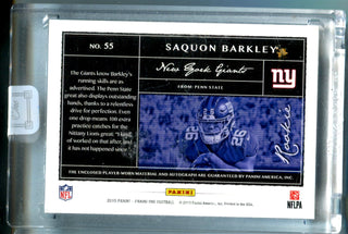 Saquon Barkley 2018 Panini One Sealed Autographed Relic Rookie Card #89/99