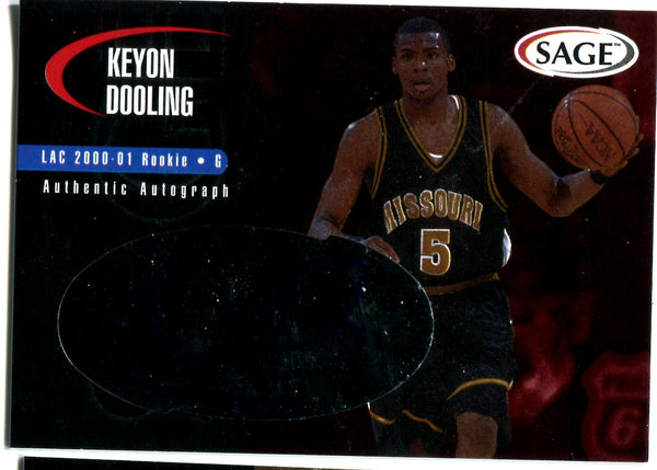Keyon Dooling 2000 Sage Autographed Card