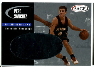 Pepe Sanchez 2000 Sage Autographed Card
