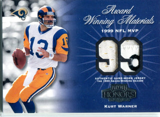 Kurt Warner 2002 Playoff Honors Game-Worn Jersey Card #68/150