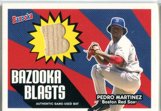 Pedro Martinez 2005 Topps Bazooka Blasts Game-Used Bat Card