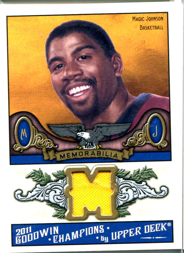 Magic Johnson 2011 Upper Deck Goodwin Champion Patch Card