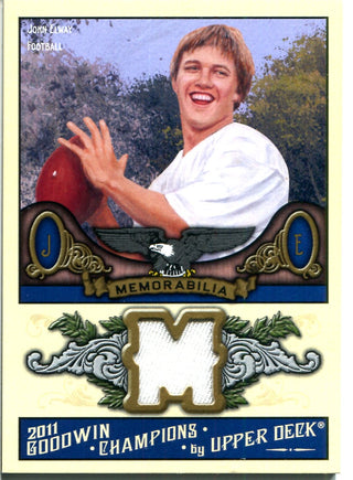 John Elway 2011 Upper Deck Goodwin Champion Patch Card