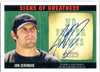 Jon Zeringue 2005 Bowman Heritage Autographed Card
