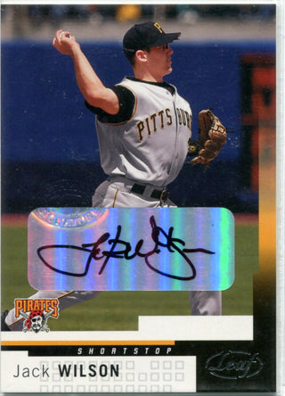 Jack Wilson 2003 Donruss Autographed Card