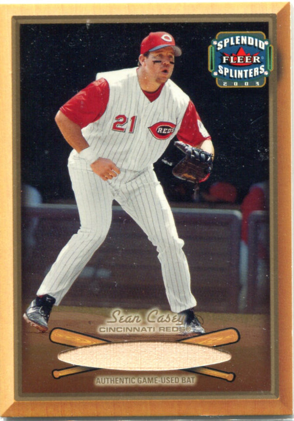 Sean Casey 2003 Fleer Game-Used Bat Card #40/425