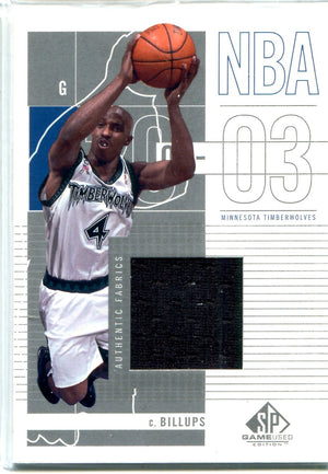 Chauncey Billups 2002 Upper Deck Game-Used Jersey Card