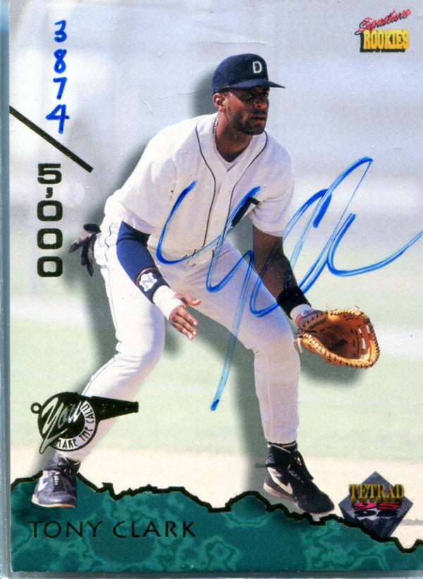 Tony Clark 1995 Signature Rookies Autographed Card #3874/5000