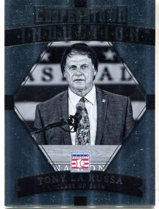 Tony La Russa 2015 Panini Cooperstown Induction Card