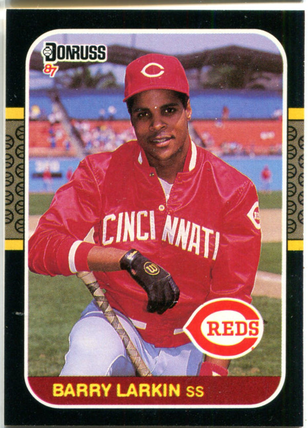 Barry Larkin 1987 Donruss Unsigned Card