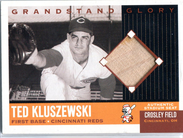 Ted Kluszewski 2002 Topps Grandstand Glory Authentic Stadium Seat Card