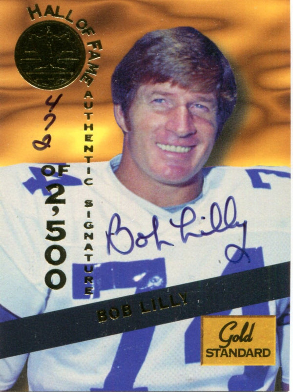 Bob Lilly 1994 Gold Standard Autographed Card #472/2500