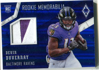 Devin Duvernay 2020 Panini Pheonix Two-Color Patch Rookie Card