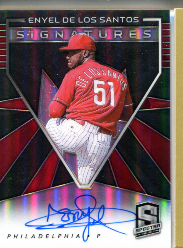 Enyel De Los Santos 2020 Panini Spectra Autographed Card