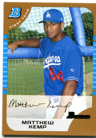 Matt Kemp 2005 Bowman First Year Unsigned Card