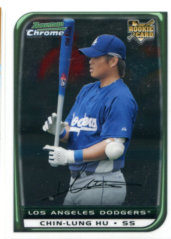 Chin-Lung Hu 2008 Bowman Chrome Unsigned Rookie Card